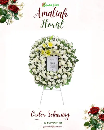 Krans Bunga Duka Cita di Tobulung
